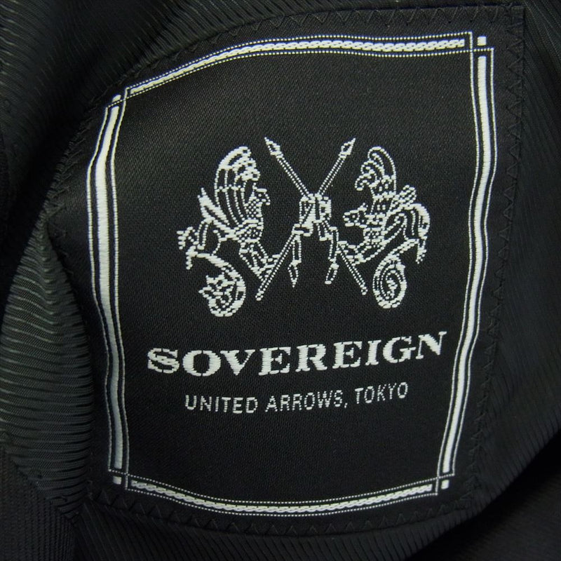 UNITED ARROWS ユナイテッドアローズ 1123-273-4692 SOVEREIGN ソブリン セットアップ 3B テーラード ジャケット スラックス パンツ スーツ ブラック系 50【中古】