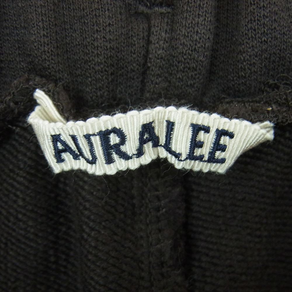 AURALEE オーラリー 21AW A21AP03GU SUPER SOFT HEAVY SWEAT PANTS 裾ジップ スーパーソフト ヘビー スウェット パンツ ダークグレー系 4【中古】