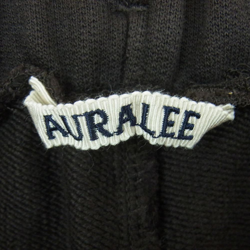 AURALEE オーラリー 21AW A21AP03GU SUPER SOFT HEAVY SWEAT PANTS 裾ジップ スーパーソフト ヘビー スウェット パンツ ダークグレー系 4【中古】