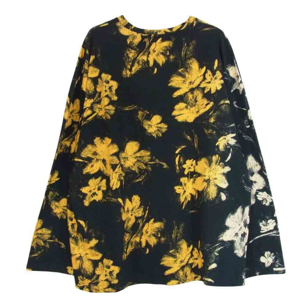 JIL SANDER ジルサンダー 23AW J61GC0004 Floral print cotton longsleeve フローラル プリント コットン ロングスリーブ 長袖 カットソー Tシャツ ロンT イエロー系 L【中古】