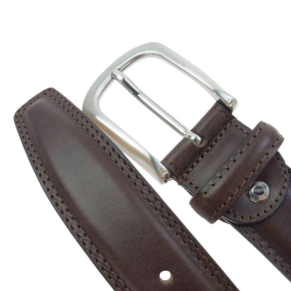 Orobianco オロビアンコ GENUINE LEATHER レザー ベルト ダークブラウン系【中古】