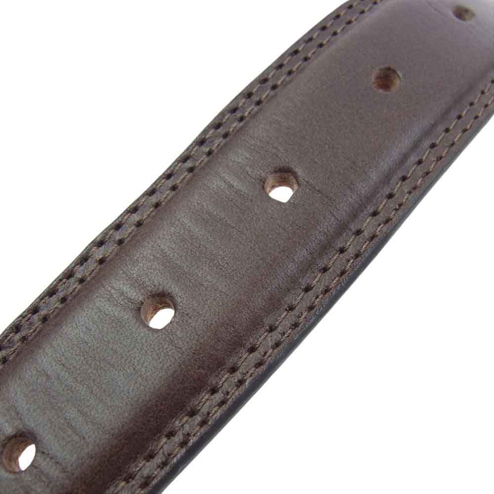 Orobianco オロビアンコ GENUINE LEATHER レザー ベルト ダークブラウン系【中古】