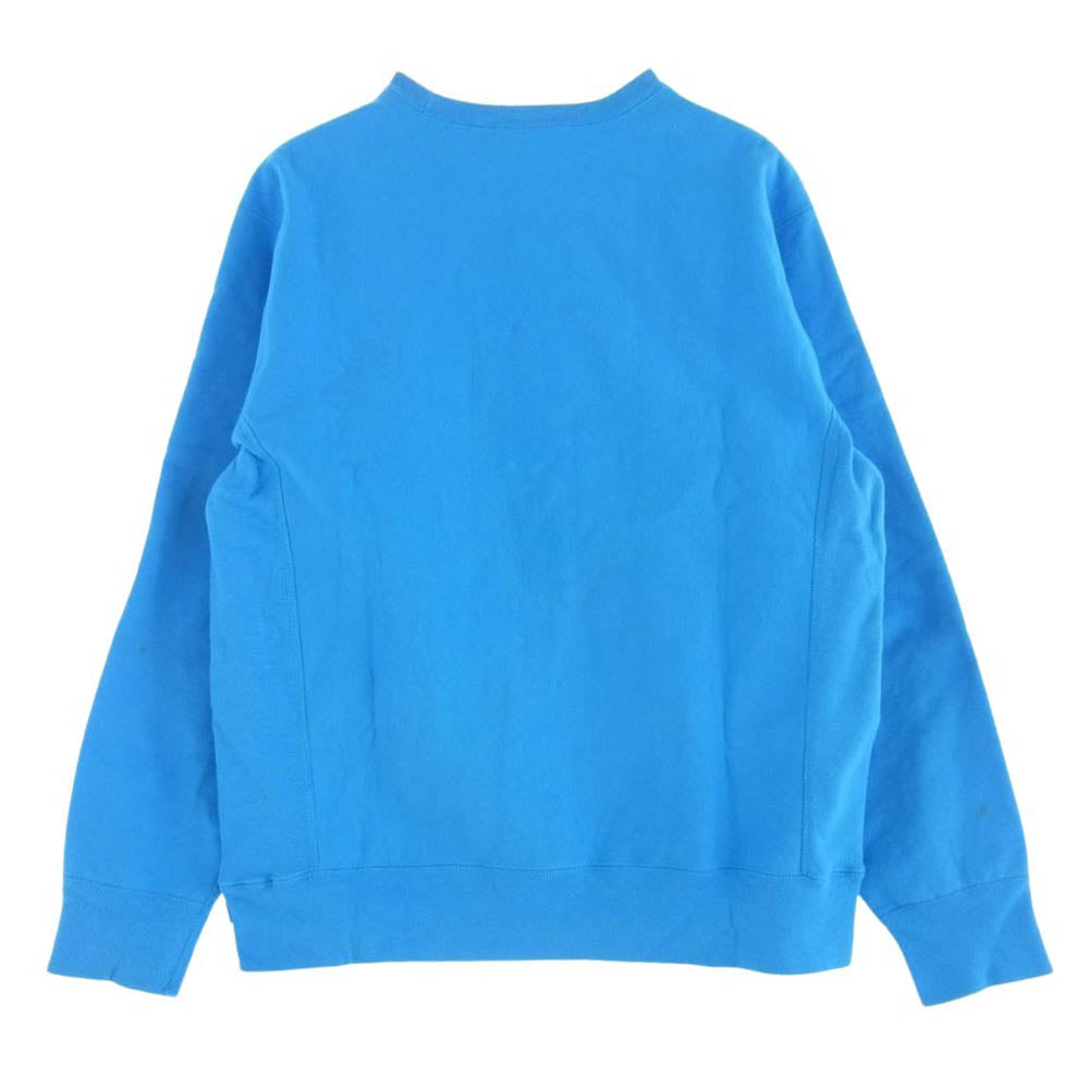 Supreme シュプリーム 18AW Box Logo Crewneck ボックスロゴ クルーネック スウェット トレーナー ライトブルー系 L【中古】