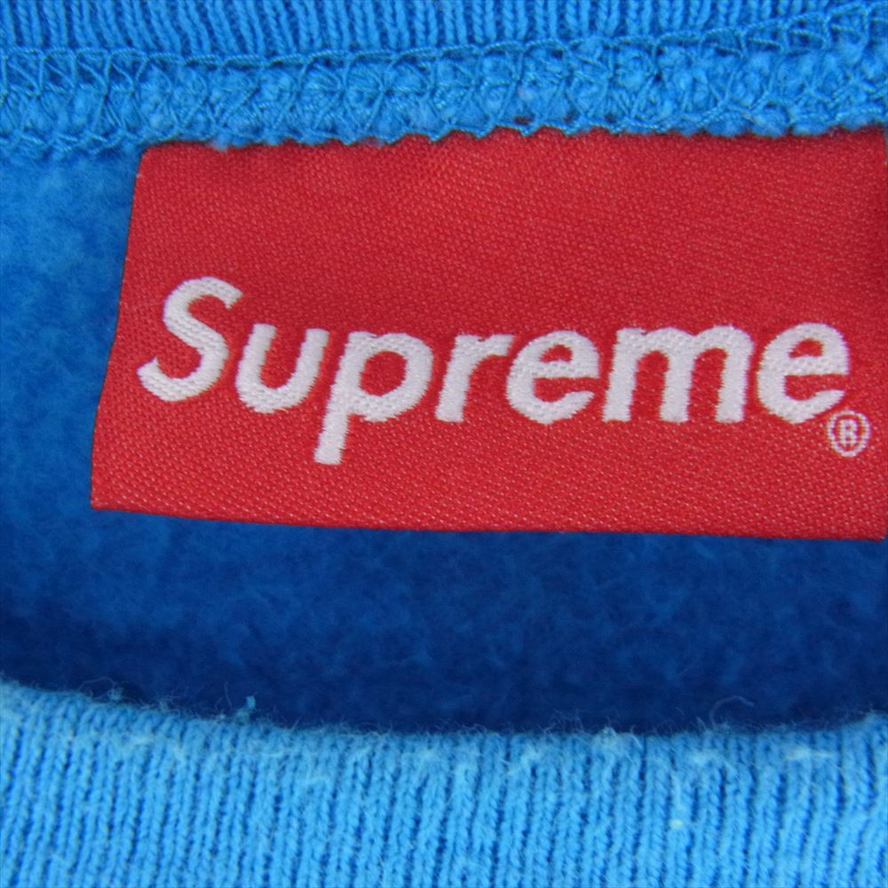 Supreme シュプリーム 18AW Box Logo Crewneck ボックスロゴ クルーネック スウェット トレーナー ライトブルー系 L【中古】