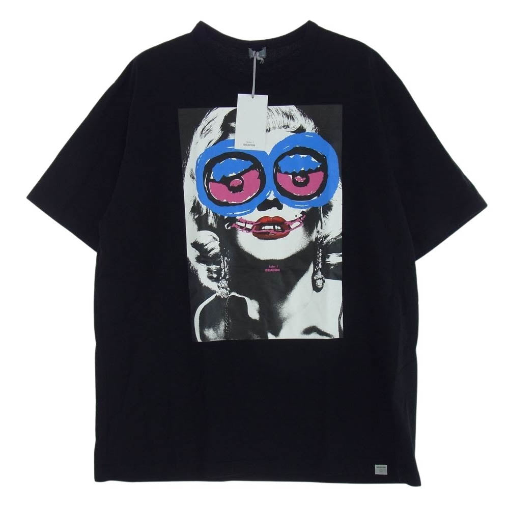 kolor カラー 24AW 24WBM-T03232 BEACON ビーコン グラフィック プリント 半袖 Tシャツ ブラック系 3【中古】