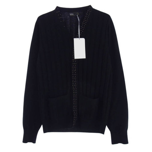 kolor カラー 24AW 24WCM-N08306 スタッズ装飾 スナップボタン Knit ニット カーディガン ブラック系 3【中古】