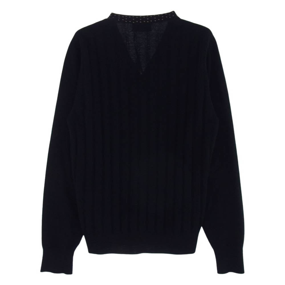 kolor カラー 24AW 24WCM-N08306 スタッズ装飾 スナップボタン Knit ニット カーディガン ブラック系 3【中古】