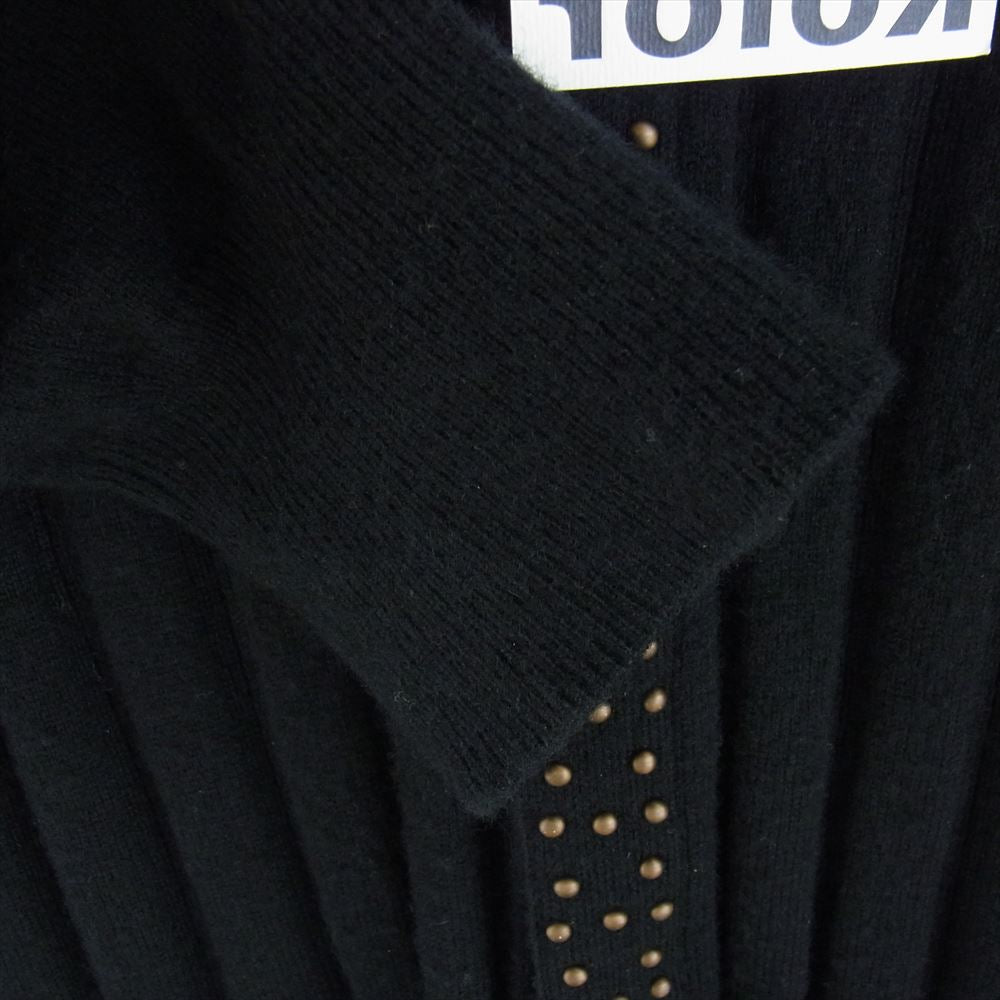 kolor カラー 24AW 24WCM-N08306 スタッズ装飾 スナップボタン Knit ニット カーディガン ブラック系 3【中古】