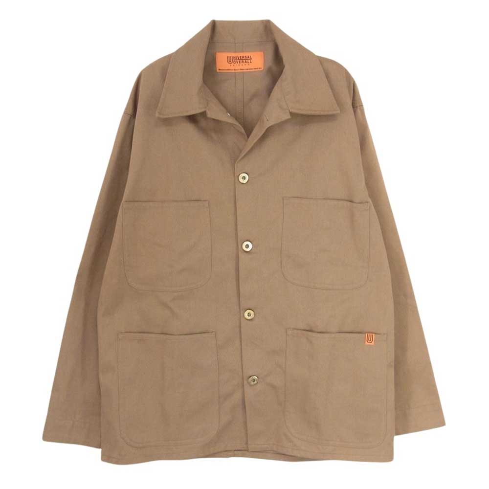 ユニバーサルオーバーオール T/C TWILL COVERALL TCツイル カバーオール ワークジャケット ブラウン系 M【中古】