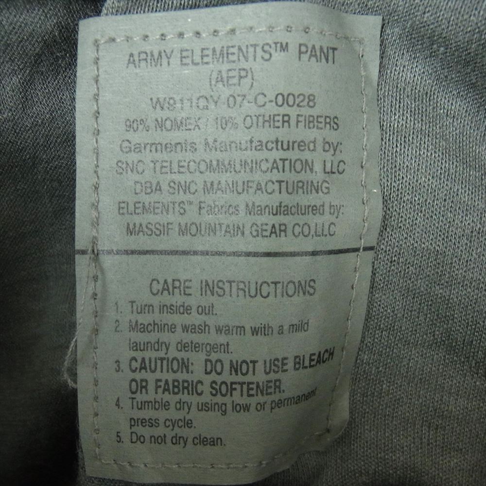 米軍 W911QY-07-C-0028 MASSIF AEP デジカモ エレメント パンツ グレー系 M【中古】