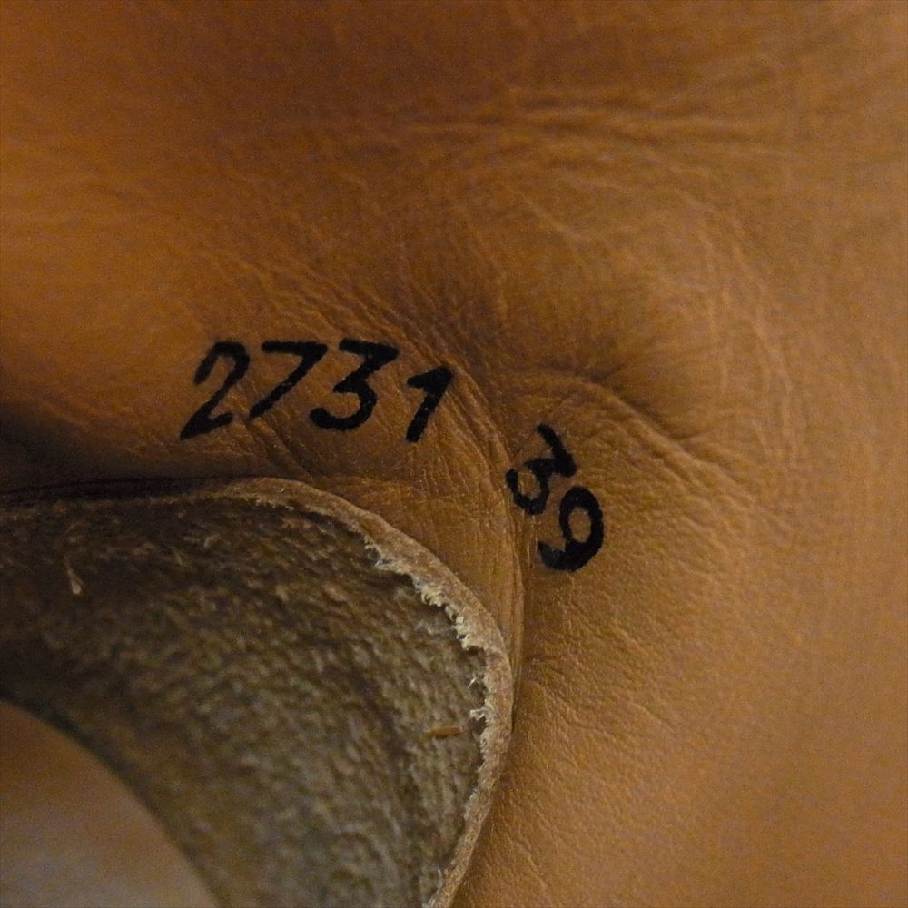 トニー モラ  2731 サイドジップ スタッズ ウエスタンブーツ ショートブーツ ブラック系 39【中古】