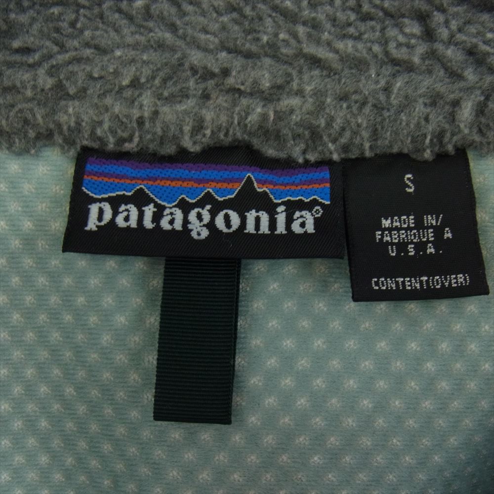 patagonia パタゴニア 23044 USA製 レトロX フリース ボア ベスト グレー系 S【中古】