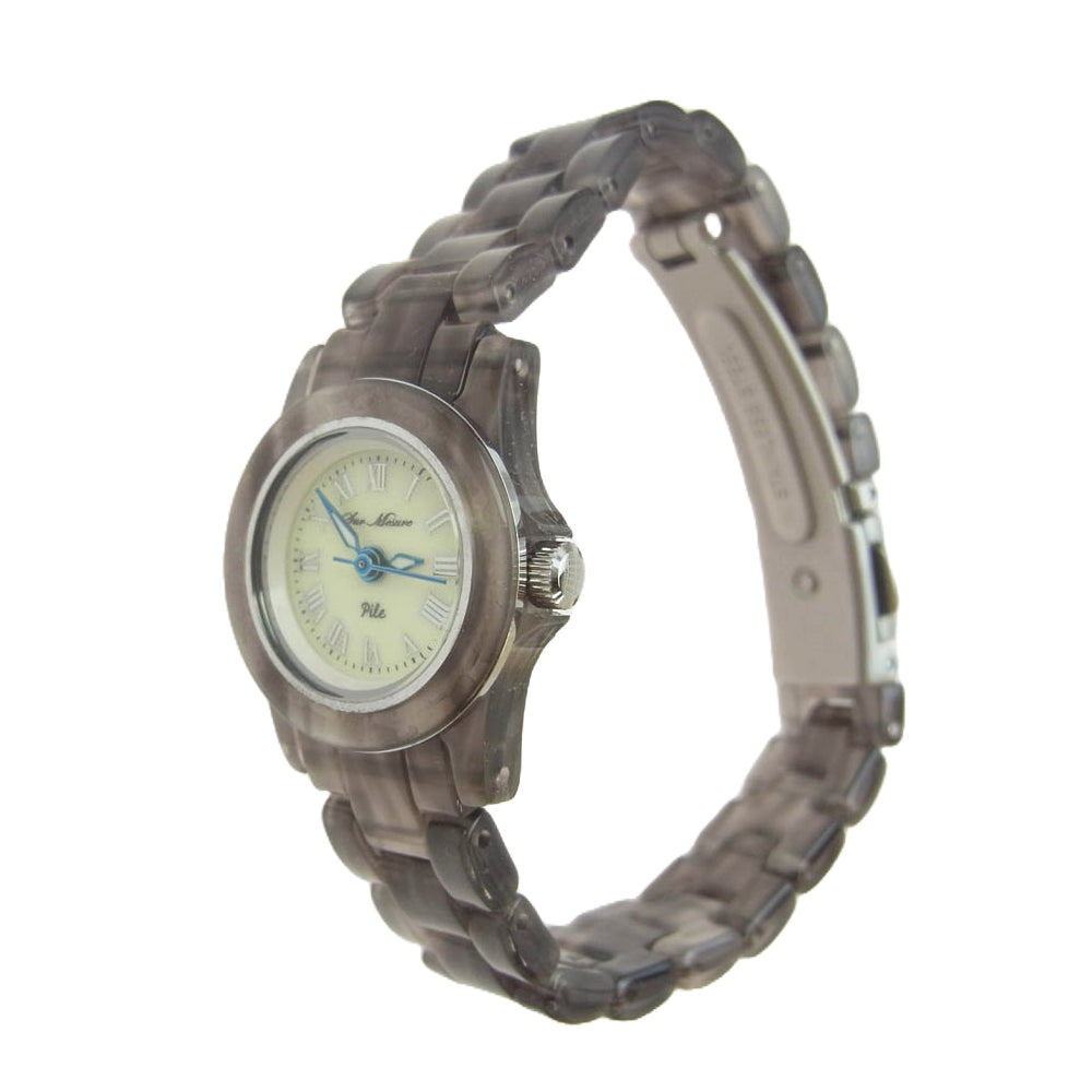 ヒロブ Sur Mesure Mini Aneth ミニ アネット シュール メジュール レディース 腕時計 クリア系 グレー系【中古】