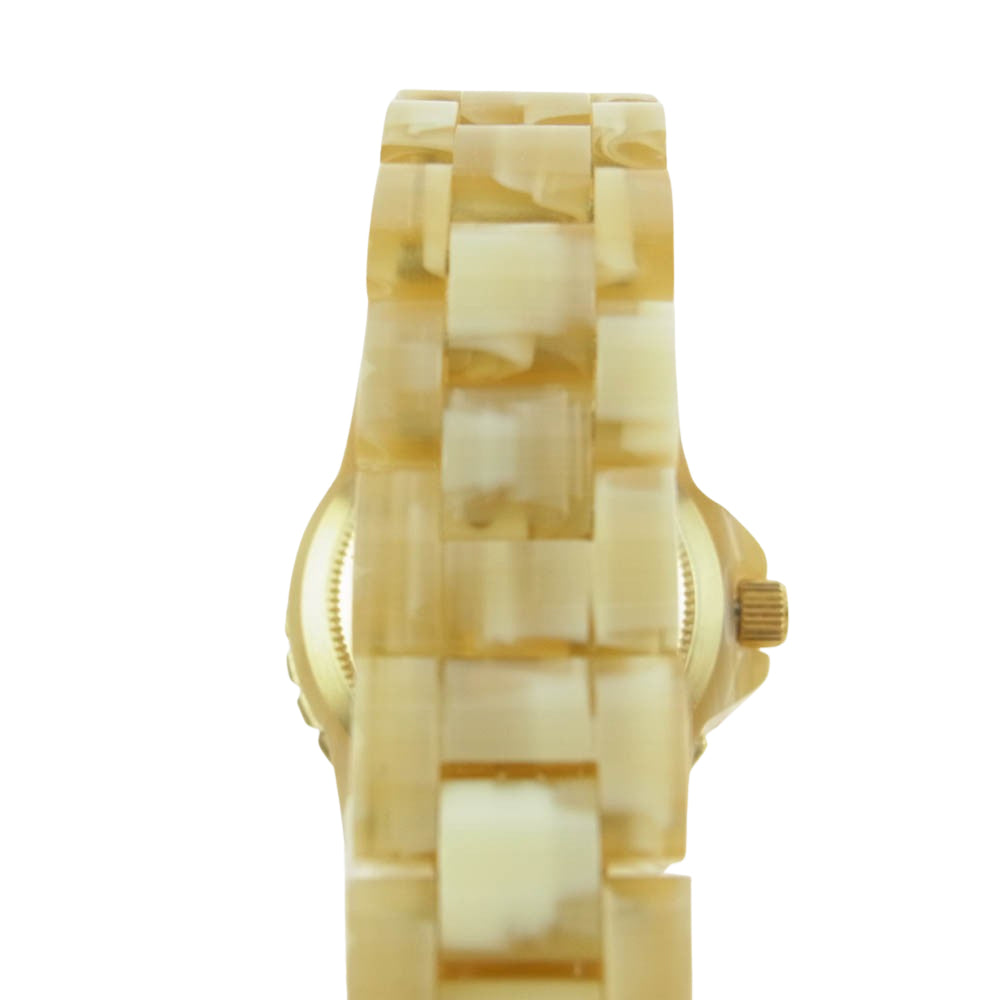 ヒロブ Sur Mesure シュール メジュール レディース 腕時計 ベージュ系 ゴールド系【中古】