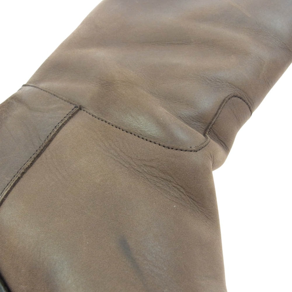 SARTORE サルトル ジョッキー クロスストラップ バックジップ レザー ロング ブーツ ブラウン系 ダークブラウン系 37.5【中古】