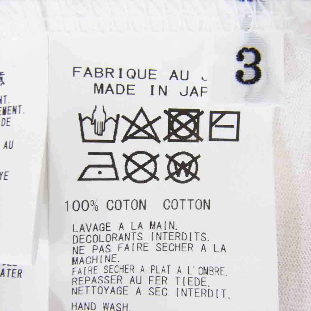 Y's Yohji Yamamoto ワイズ ヨウジヤマモト 23AW MJ-T81-083 Y's for men クルーネック 長袖 カットソー ホワイト系 3【中古】