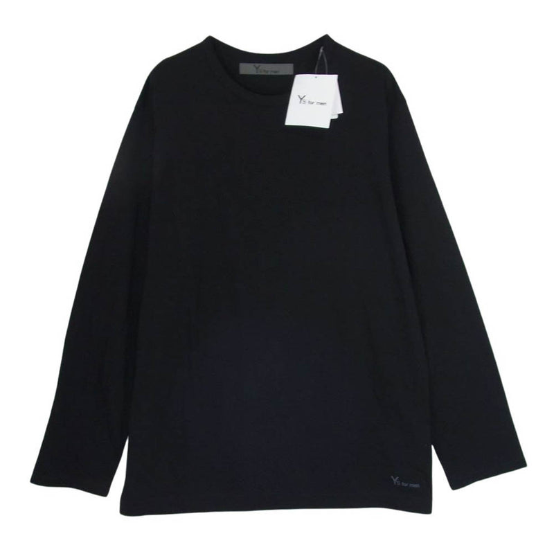 Y's Yohji Yamamoto ワイズ ヨウジヤマモト 23AW MJ-T81-083-2 Y's for men クルーネック 長袖 カットソー ブラック系 3【美品】【中古】