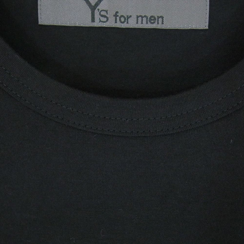 Y's Yohji Yamamoto ワイズ ヨウジヤマモト 23AW MJ-T81-083-2 Y's for men クルーネック 長袖 カットソー ブラック系 3【美品】【中古】