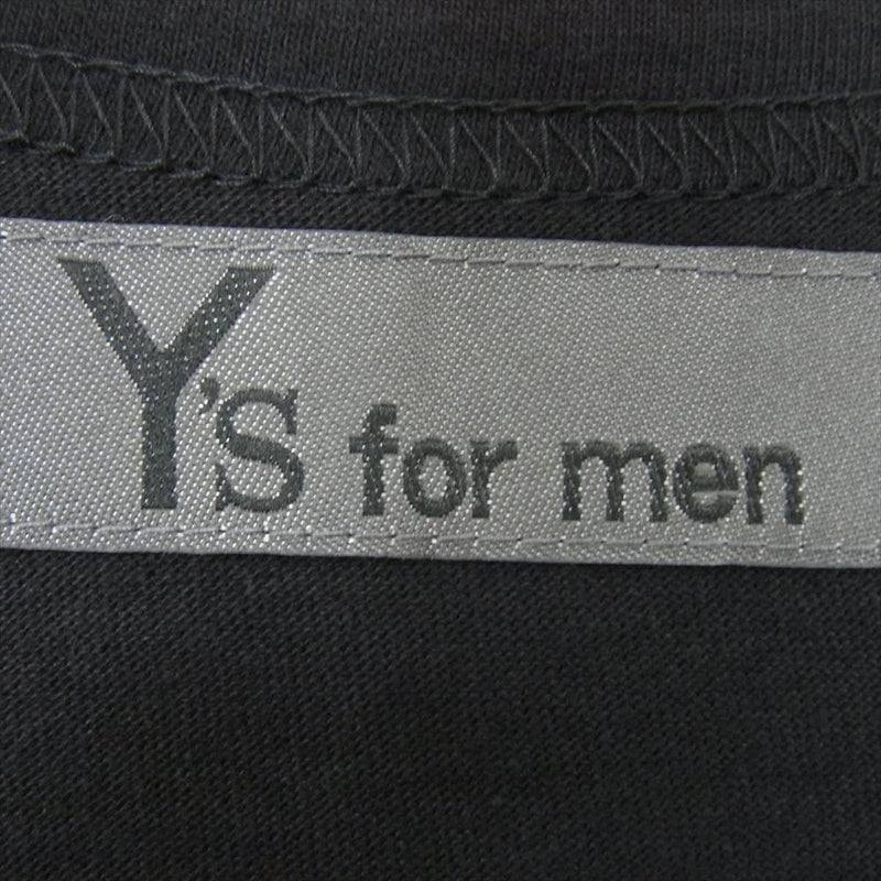 Y's Yohji Yamamoto ワイズ ヨウジヤマモト 23AW MJ-T81-083-2 Y's for men クルーネック 長袖 カットソー ブラック系 3【美品】【中古】