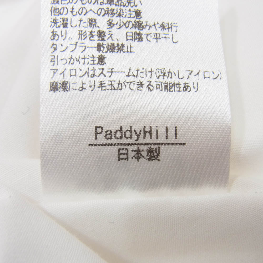 パディヒル 22AW 22AW-PH1010 コットン ノースリーブ バルーン トップス ホワイト系 36【中古】