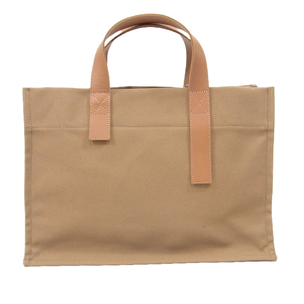 ジェイエヌハーツ Classic Mushroom 牛革 帆布 キャンバス ハンドバッグ ブラウン系【中古】