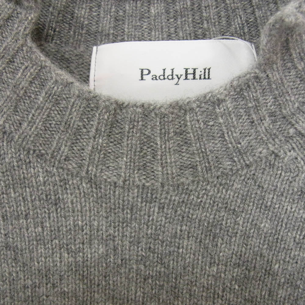 パディヒル 22AW 22AW-PH1024 Cashmere Short Knit カシミヤ カシミア ショート モックネック ニット セーター グレー系 36【中古】