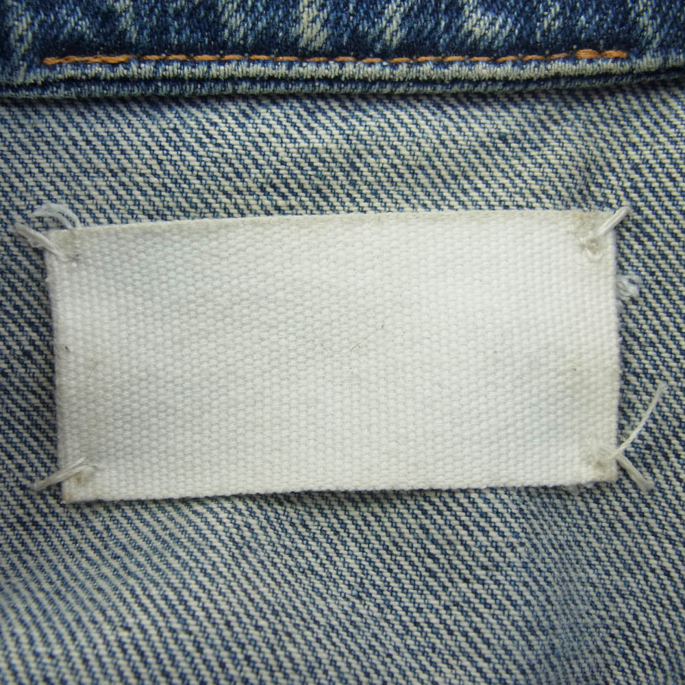 MAISON MARTIN MARGIELA メゾンマルタンマルジェラ 01SS MOD 31 K048 アーカイブ ヴィンテージ イタリア製 ここのえタグ 白タグ 四つタグ ユーズド加工 デニム ジャケット ボレロ【中古】
