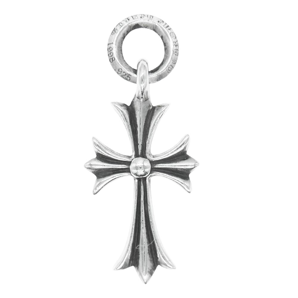 CHROME HEARTS クロムハーツ（原本無） TINY CH CROSS タイニー CHクロス チャーム ネックレス ペンダント トップ シルバー系【中古】