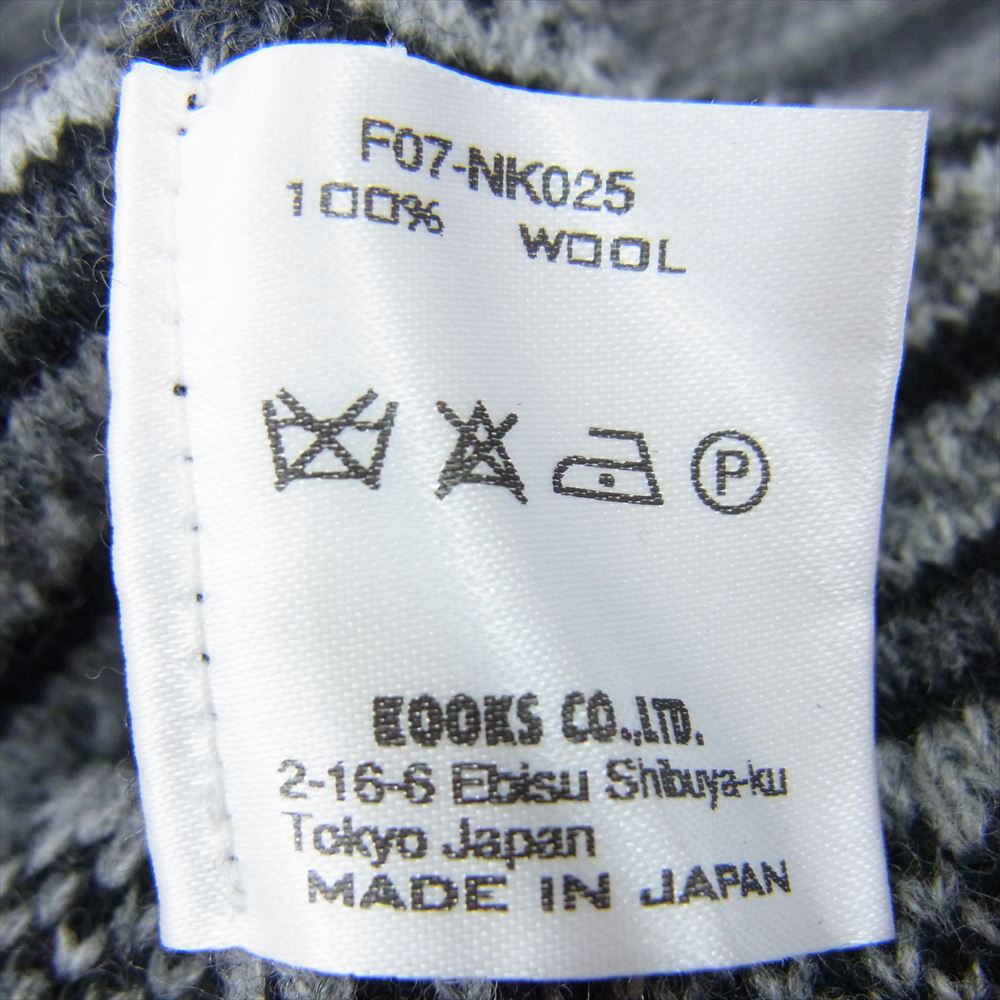 NUMBER(N)INE ナンバーナイン 07AW F07-NK024  LOVE GOD MURDER期 宮下貴裕本人期 アーカイブ  フェアアイル レッグウォーマー ブラック系【中古】