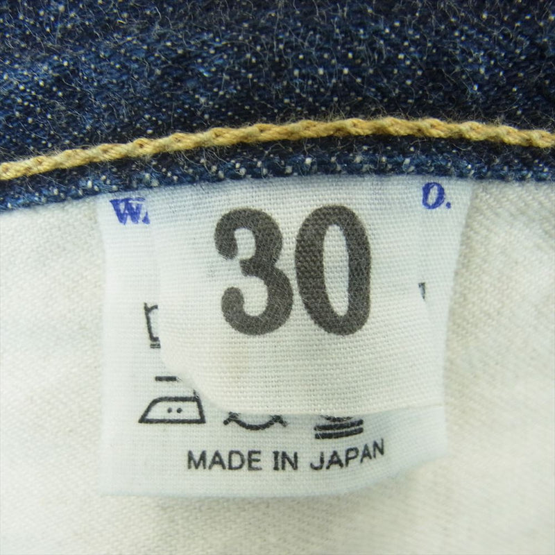 WAREHOUSE ウエアハウス S1001XX 25TH ANNIVERSARY 1946MODEL NO WASH ピンクセルヴィッチ WWII ジーンズ ノンウォッシュ デニム パンツ インディゴブルー系 W30【中古】