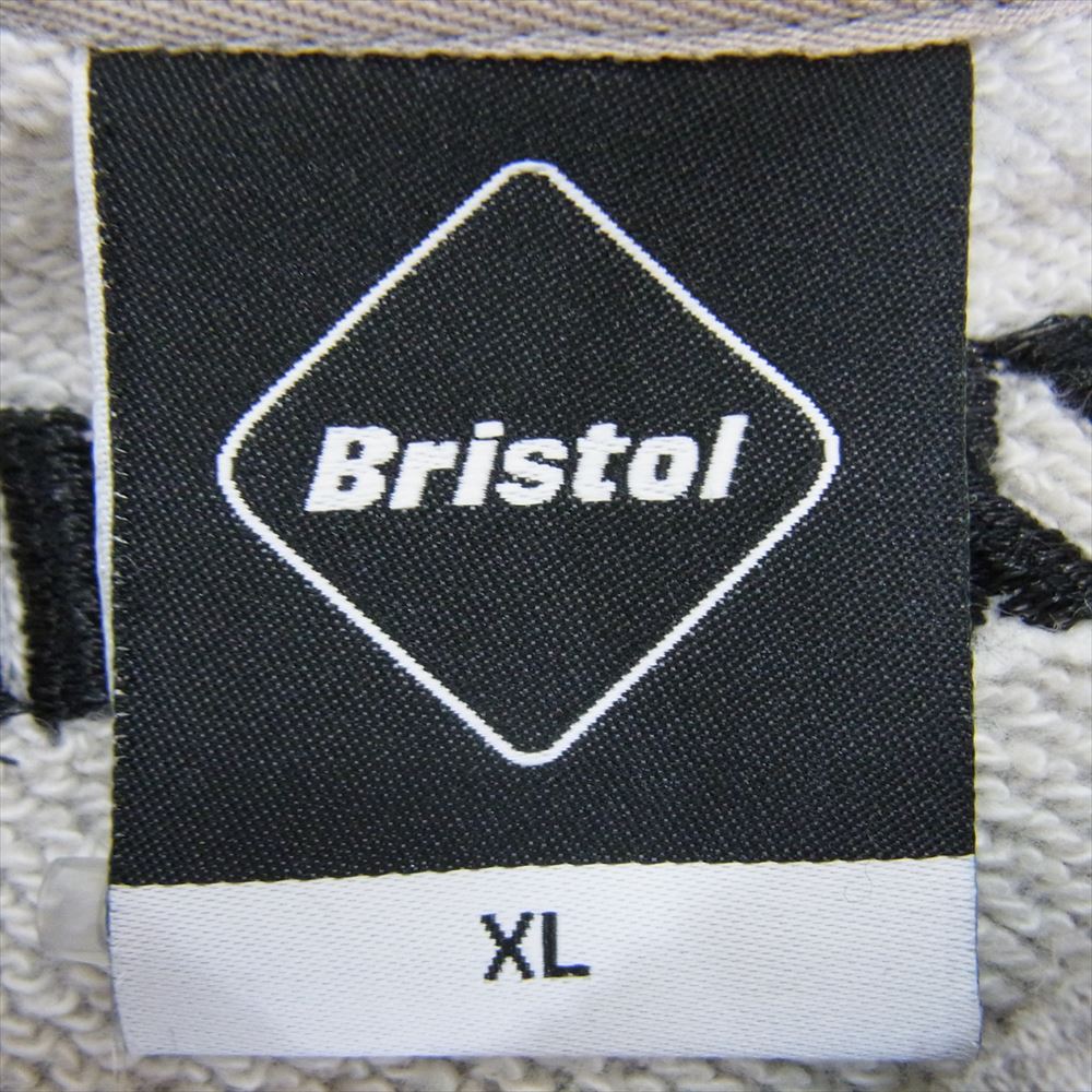 F.C.R.B. エフシーアールビー 17SS FCRB-178057 EMBROIDERY AUTHENTIC LOGO CREW NECK Bristol ロゴ クルーネック スウェット グレー系 XL【中古】