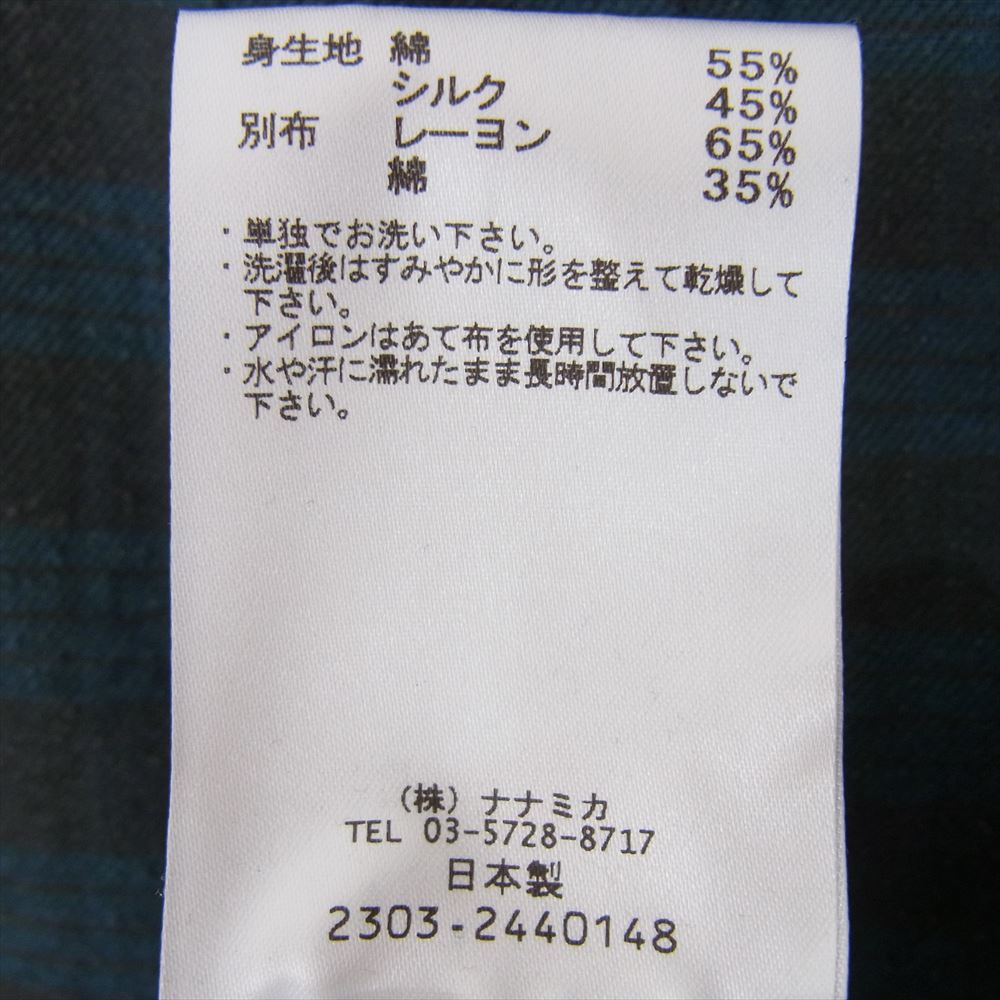 nanamica ナナミカ SUGF356 Cotton Silk Deck Shirt コットン シルク
