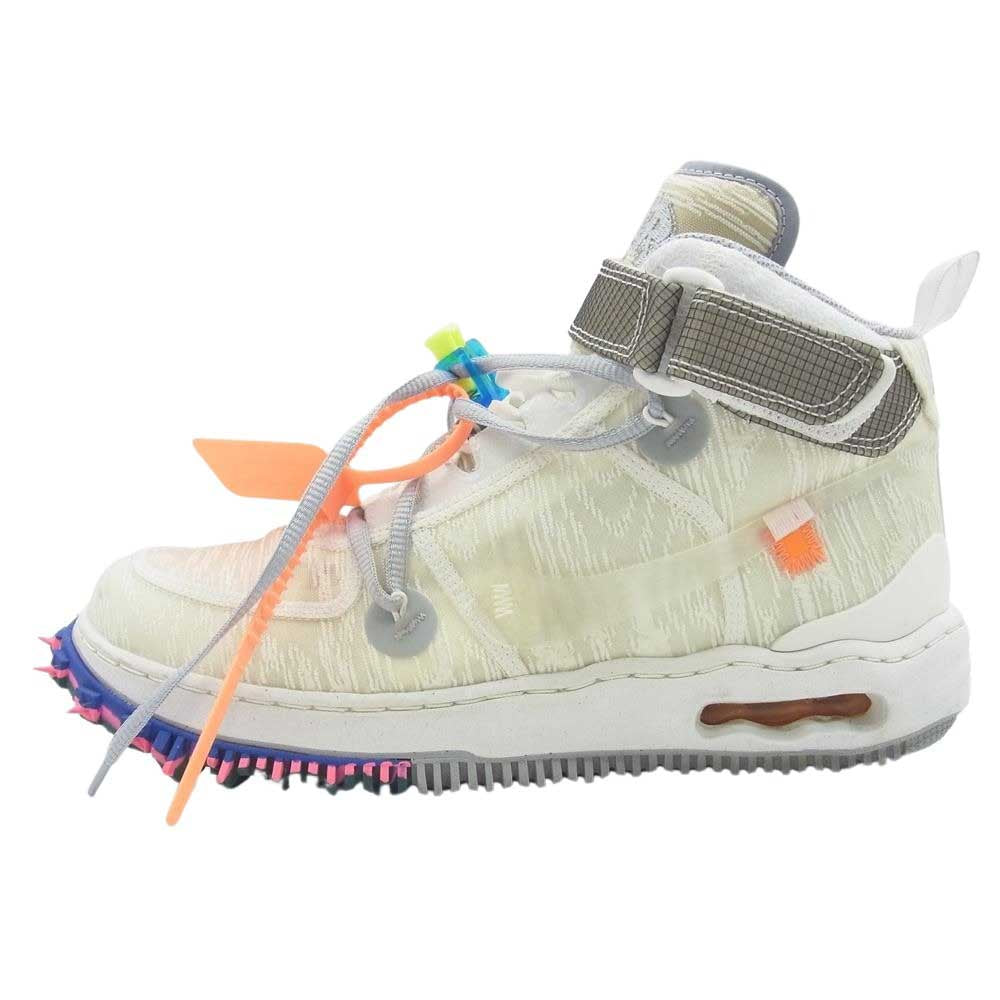 NIKE ナイキ DO6290-100 × OFF-WHITE AIR FORCE 1 MID SP オフホワイト エアフォース1 ミッド カット  スニーカー オフホワイト系 27cm【中古】