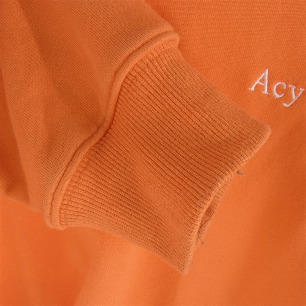 エーシー 23AW ACY-23AW-003 HI NECK SWEAT ロゴ刺繍 ハイネック スウェット プルオーバー オレンジ系 2【中古】