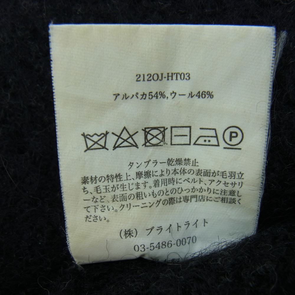 オールドジョー 2120J-HT03 ALPAKA SWEATER CAP アルパカウール キャップ ビーニー ニット帽 ブラック系【中古】
