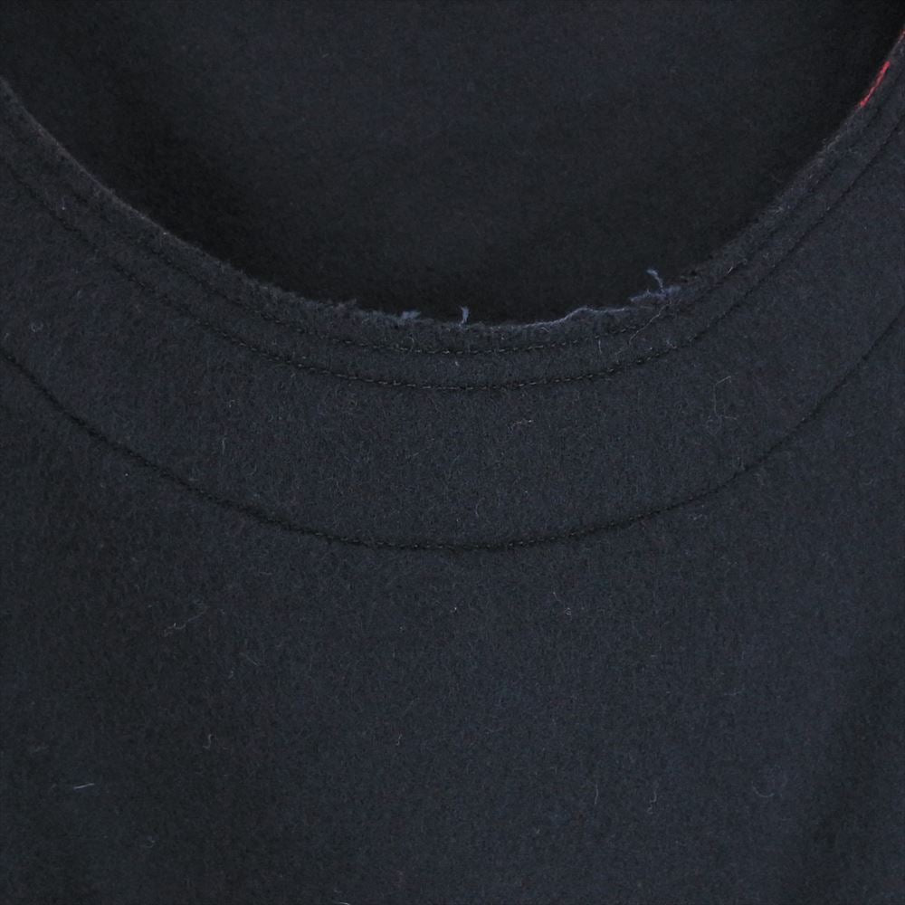 Yohji Yamamoto ヨウジヤマモト UM-B12-104 s'yte サイト Beaver Check Bondage Muslin Shirt シャツレイヤード ウール プルオーバー トップス カットソー ブラック系 3【中古】