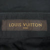 LOUIS VUITTON ルイ・ヴィトン 異素材切替 サイドアジャスター テーパード パンツ ブラック系 36【中古】