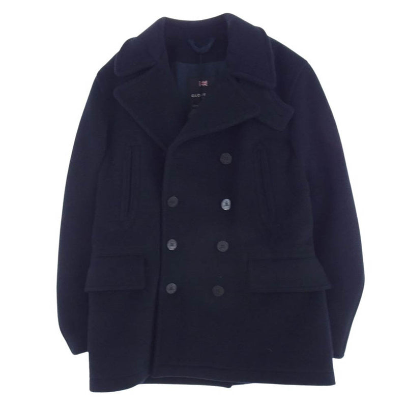 Gloverall グローバーオール WOOL MERITON P-COAT メルトン Pコート ネイビー系 XS【中古】