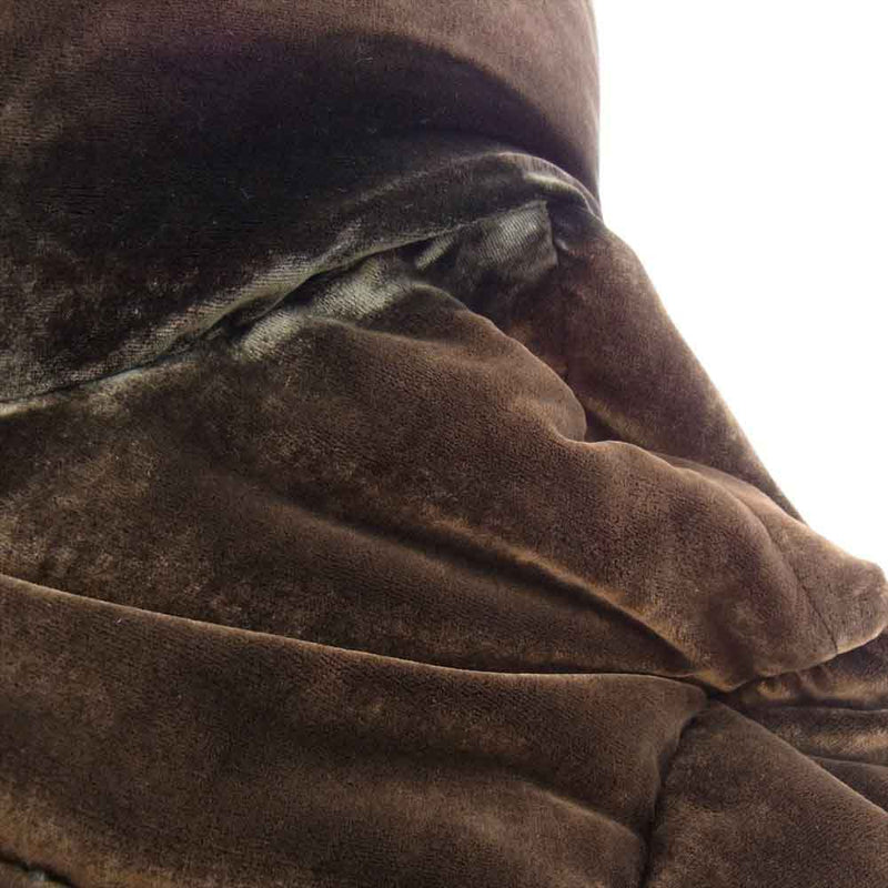 MONCLER モンクレール 47357-00-69703 OBERSLOFF 黒タグ ベロア ロング