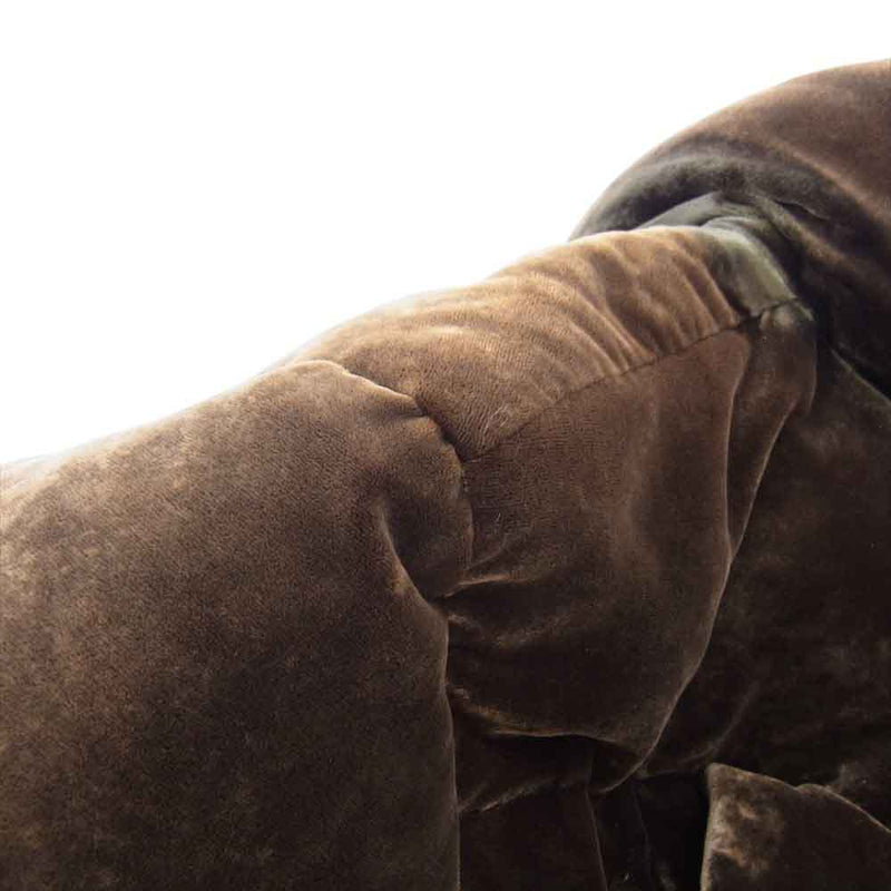 MONCLER モンクレール 47357-00-69703 OBERSLOFF 黒タグ ベロア ロング