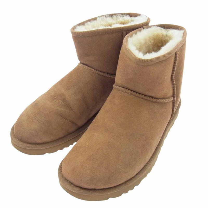 UGG アグ 1002072 CLASSIC MINI クラシックミニ ムートンブーツ ライトブラウン系 26cm【中古】