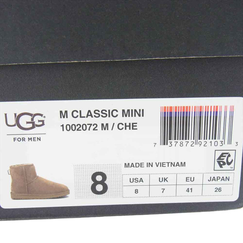 UGG アグ 1002072 CLASSIC MINI クラシックミニ ムートンブーツ ライトブラウン系 26cm【中古】