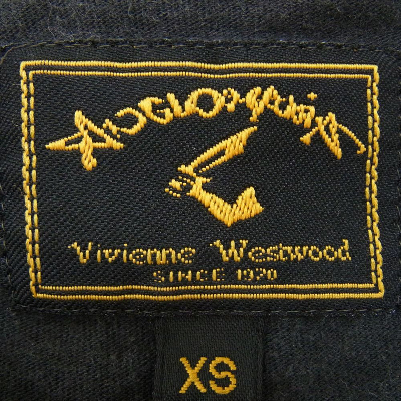 Vivienne WestwoodMAN ヴィヴィアンウエストウッドマン 前後切替 スカル プリント 長袖 Tシャツ カットソー グレー系 XS【中古】