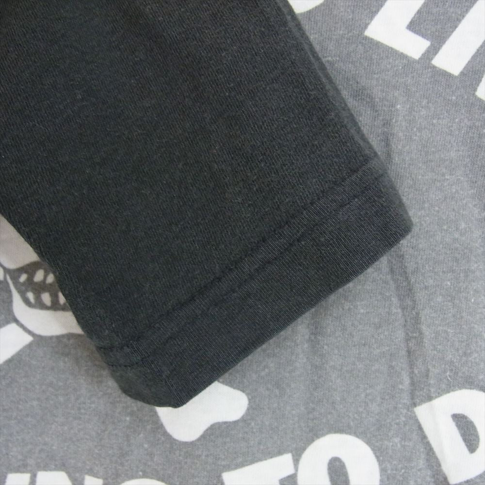 Vivienne WestwoodMAN ヴィヴィアンウエストウッドマン 前後切替 スカル プリント 長袖 Tシャツ カットソー グレー系 XS【中古】