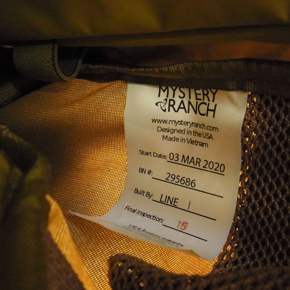 MYSTERY RANCH ミステリーランチ 295686 2days Assault LINE1 バック パック リュック カーキ系【中古】