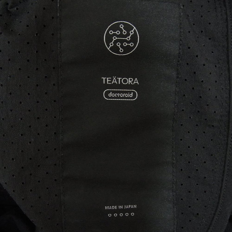 TEATORA テアトラ 22SS TT-004R-DR Wallet Pants RESORT DR ウォレット パンツ リゾート ブラック系 5【中古】