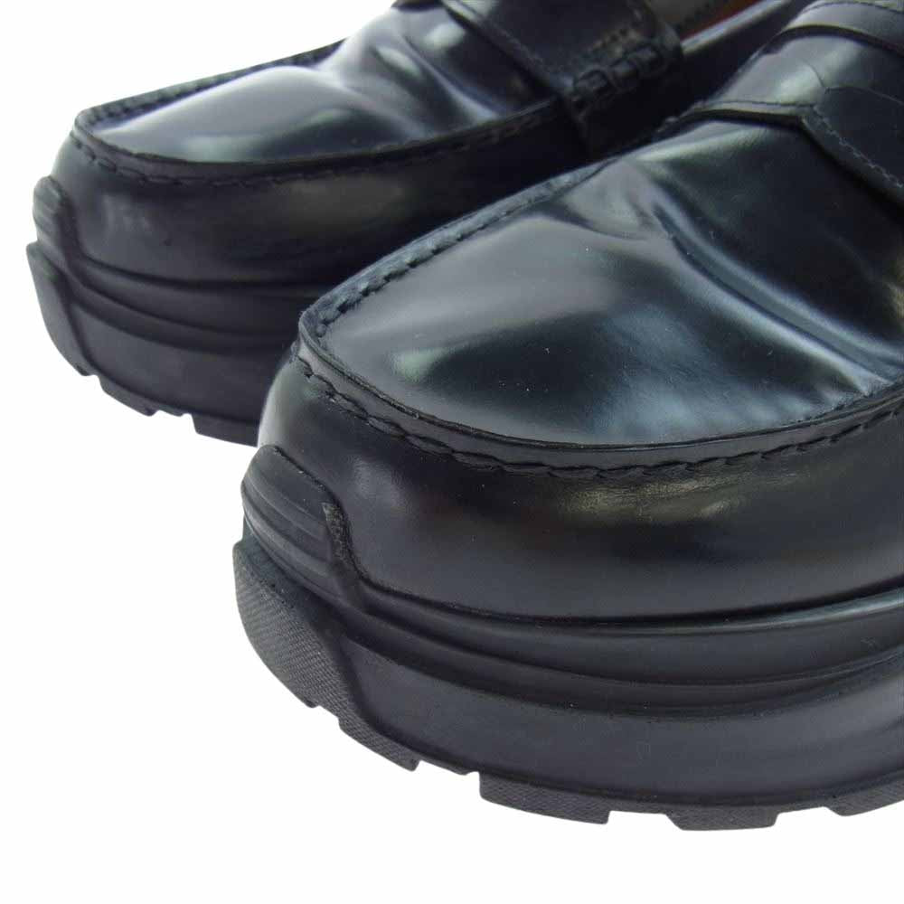 MAISON MARGIELA メゾンマルジェラ 19AW S57WR0055　 CROSS LOAFER ボリュームソール ローファー ブラック ブラック系 41【中古】