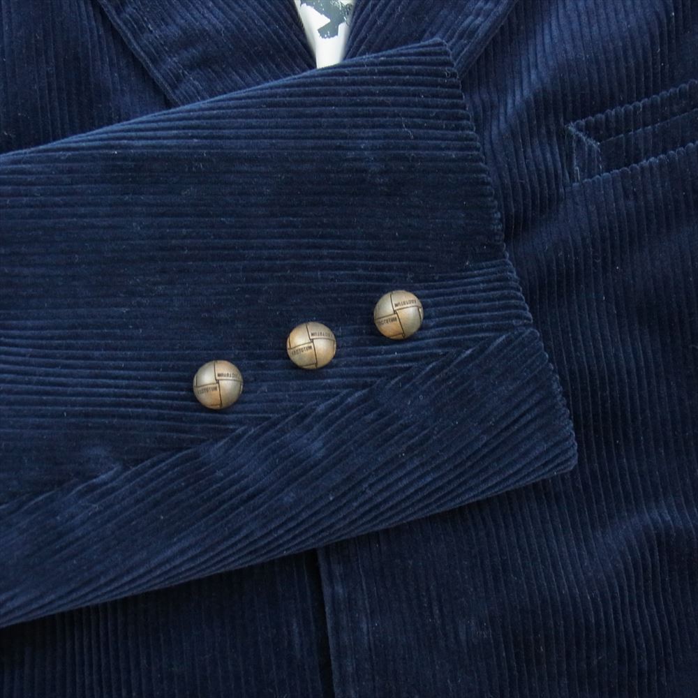 FACTOTUM ファクトタム 13AW No01031226 コーデュロイ チェスター フィールド コート ネイビー系 44【中古】