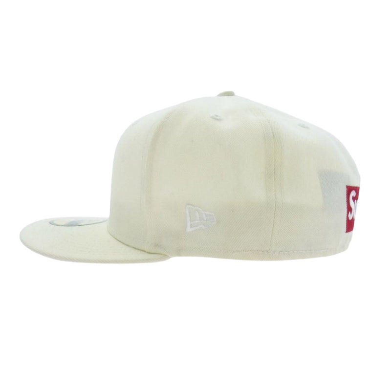 Supreme シュプリーム 22SS × New Era Reverse Box Logo Cap リバース ボックスロゴ キャップ オフホワイト系 60.6cm【中古】