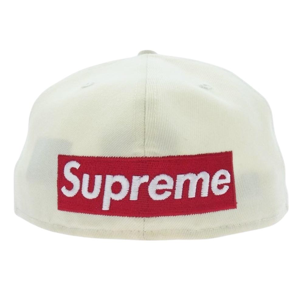 Supreme シュプリーム 22SS × New Era Reverse Box Logo Cap リバース ボックスロゴ キャップ オフホワイト系 60.6cm【中古】